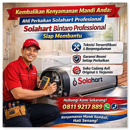 Kembalikan Kenyamanan Mandi Anda: Ahli Perbaikan Solahart Bintaro Profesional Siap Membantu